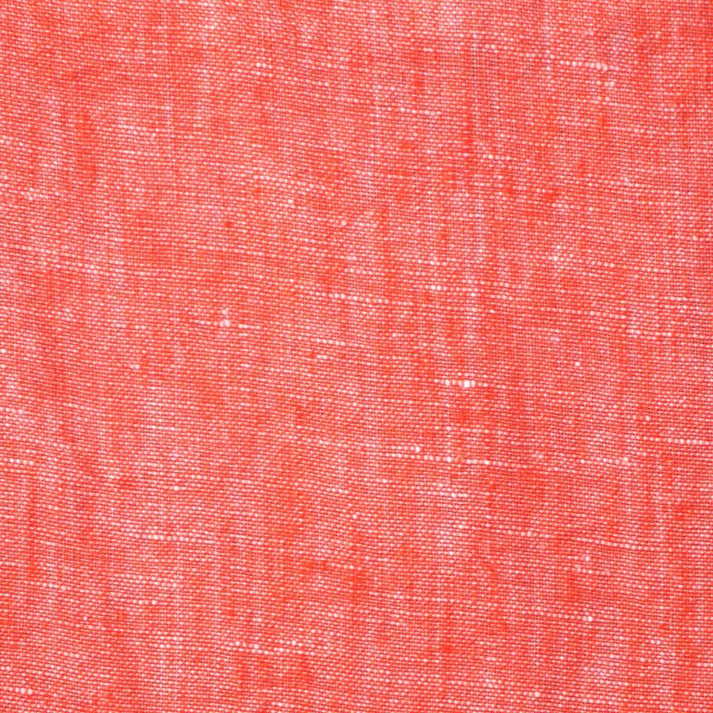 Leinenstoff melange pastell rotorange